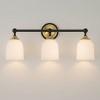 Possini Euro Design Possini Euro Zaragoza 23" Wide Gold and Black 3-Light Bath Light - 2 of 4