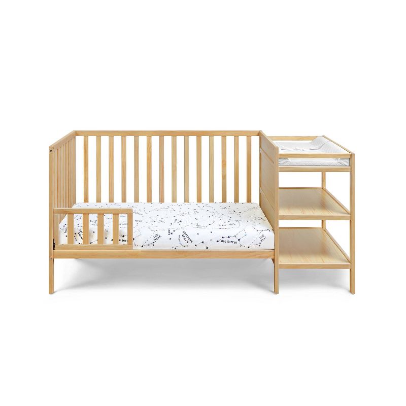 Suite Bebe Palmer 3-in-1 Convertible Island Crib and Changer Combo - Natural, 4 of 9