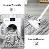 Boho Geometric Rug, Machine Washable and Non-Slip, Ideal Neutral Carpet for Farmhouse & Modern Living, Dining, and Bedroom Areas, 4'x6', Gray - 4 of 4