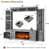 AMERLIFE Farmhouse Entertainment Center with Fireplace - 2 of 4