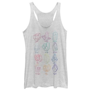 Women's CHIN UP Birthstone List Racerback Tank Top - 1 of 3