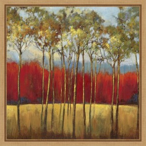 Amanti Art In the Horizon I (Trees) by Asia Jensen Canvas Wall Art Print Framed 16 x 16-in. - 1 of 4