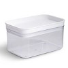 (2 pack) Rectangular Plastic Food Storage Canister - Small - 6.61" x 4.24" x 3.64" - 2 of 4
