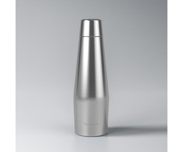 Proof 18oz Double-Wall Vacuum Insulated Medical Grade Steel Water Bottle Silver