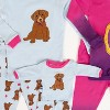 Leveret Girls Cotton Pajamas with Matching Doll Outfit – 2 Pack – Puppy & Pink Unicorn - 2 of 4