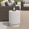 NicBex Modern 30" Round Coffee Table with Barrel Style for Living Room and Bedroom - 4 of 4