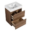 NicBex Bathroom Vanity with Sink,Modern Bathroom Sink Vanity with 2 Drawers,24/30 inch Bathroom Sink Cabinet for Bathroom,Oak/Brown - 4 of 4