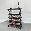 Vynxaria 26-Bottle Wine Racks, Freestanding Display with Universal Wheels for Kitchen and Cellar - 4 of 4