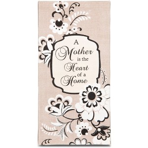 Pavilion Gift Company - Mother - 7" x 3.5" Canvas Plaque  - Wall Sign Panels - 1 of 4