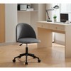 NicBex  Adjustable Height Mid-Back Office Chairs with Universal Wheels and Black Legs for Home Work Study Make Up - image 2 of 4