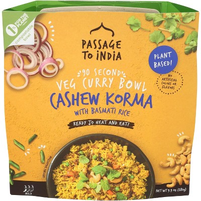 Passage Foods Korma Cashew Vegetable Curry - Pack of 4 - 9.87 oz