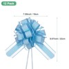 Unique Bargains Plastic Flower Ribbon Satin Gift Bow Pull Bows 12 Pcs - 3 of 4