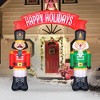 Occasions AIRFLOWZ INFLATABLE NUTCRACKERS ARCHWAY  8FT, 8 ft Tall, Red - 2 of 4