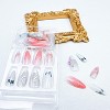 LOVELAY CREATIONS Pink Almond Press-On Nails with Flower Rhinestones Pearls - 2 of 4