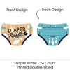 Big Dot of Happiness Strike Up the Fun - Bowling - Diaper Shaped Raffle Ticket Inserts - Baby Shower Activities - Diaper Raffle Game - Set of 24 - 2 of 4