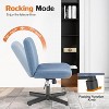 Cross legged chair, Pipersong Meditation Chair, No Wheels Armless Swivel Home Office Chair, Adjustable Wide Seat Computer Task Chair-The Pop Home - 4 of 4
