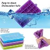 LunaLulinlk Silicone Ice Cubes with Lids for Freezers 3 Pack Mini Ice Cubes 24 Ice Cubes per Cube for Cocktails Whiskey Chocolate - 2 of 4