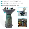 Sunnydaze Gathering Birds Ceramic Outdoor Fountain with LED Lights - 2 of 4