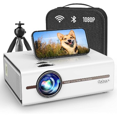 Yaber E1 Electric Focus Mini Projector 15000 Lumens 5g Wifi Bluetooth 5.2  1080p ±40° Keystone Correction Indoor/outdoor Phone/tv Stick/laptop - White  : Target