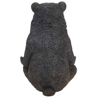 Zen Bear Meditation Garden Statue in Hand-Painted Resin