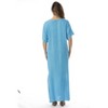 Riviera Sun Mexican Embroidered Maxi Dress with Double Side Slits - 3 of 3