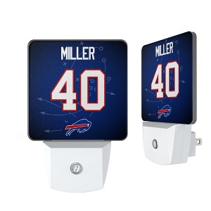 NFL Buffalo Bills Players Game Tactic Night Light 2-Pack - 1 of 4