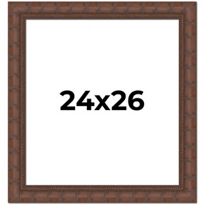 PosterPalooza | 24x26 Wide Bamboo Picture Frame, UV Acrylic, 4 Finishes - Brown, Black, Silver, and Natural - 1 of 4