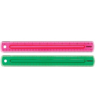 Staples 12" Imperial/Metric Scales Ruler (51885) 2772892