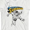 Superman Lineart Crew Neck Short Sleeve White T-shirt Toddler Boy to Youth Boy - 2 of 3