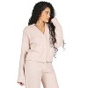 Memoi Women's Cozy Knit V-Neck Button-Down Cardigan Sweater - 2 of 4