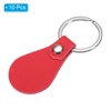 Unique Bargains PU Leather Keychain Fobs Kit with Key Rings for DIY Crafts 10 Pcs - 3 of 4