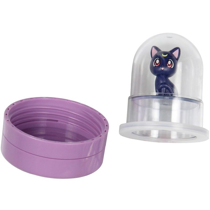Sailor Moon Artemis Drinking Plastic Water Bottle With Inside Character Mold Purple, 5 of 6