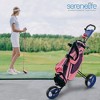SereneLife 2-Wheel Golf Push Cart - Compact Fold, Ergonomic Handle, Quick Braking - SLGZX9 - 4 of 4