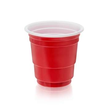 True Red Party Shot Glasses, Plastic Cup Shot Glasses, Disposable Shot Glasses, Shot cups for Party, Jello Shot Glasses, Set of 20, 1.5oz, Red