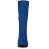 Allegra K Women's Round Toe Zipper Closure Mid-Calf Block Heel Boots - 2 of 4