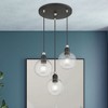 Livex Lighting Downtown 3 - Light Pendant in  Black/Brushed Nickel - 3 of 4