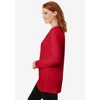 Woman Within Plus Size Perfect Long-Sleeve Crewneck Tunic - 4 of 4