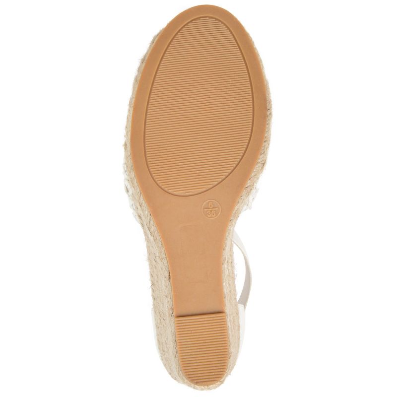 Journee Collection Womens Sierra Wedge Heel Espadrille Sandals, 6 of 11