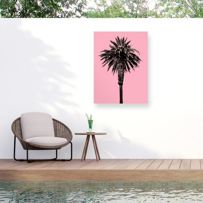 "Palm Tree 1996 (Pink)" Outdoor Canvas
