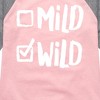 Girls' - Instant Message - Mild Wild 2 Shirt Tail Raglan Graphic T-shirt - 2 of 4