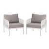 Patio Accent Chair,Modern Arm Chair With Waterproof Thick Cushion,Patio Chairs Outdoor,Outdoor Furniture -Maison Boucle - 2 of 4