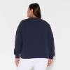 Women's North Pole Teddy Bear Graphic Sweatshirt - Navy Blue - 3 of 3