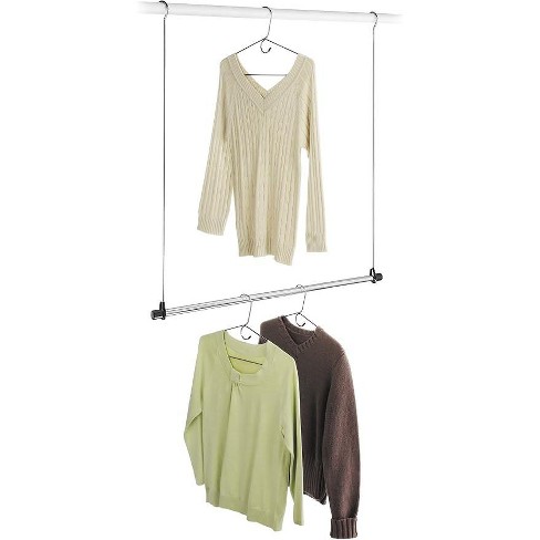 Whitmor 30 13 16 In. H X 2 In. W X 34 1 2 In. L Chrome Closet Hook Target