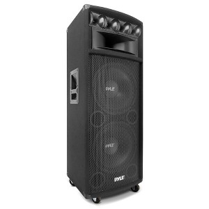 Pyle 1600W 7-Way PA Loud-Speaker Cabinet System PADH212 - Black - 1 of 4