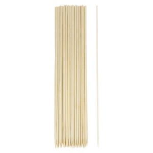 Unique Bargains Bamboo Barbecue Skewers Sticks Natural Wooden Cocktail Picks 200 Pcs - 1 of 4