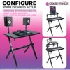 Liquid Stands Foldable Piano Keyboard Stand - 54-88 Key Z Style Adjustable Digital Piano Stand - Portable Music Stand - Sturdy Musical Keyboard Stand - 4 of 4