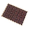 Unique Bargains Girls' Velvet Brown Jewelry Container Trays with Removable Dividers - 3 of 4