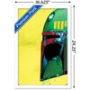 Trends International Star Wars: Archetype - Boba Fett Helmet Framed Wall Poster Prints - 3 of 4