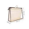 Unique Bargains Unique Handbag Dust Bags, Clear Purse Storage Organizer  PVC Dustproof Handbag Cover Transparent Purse Protector - 2 of 4