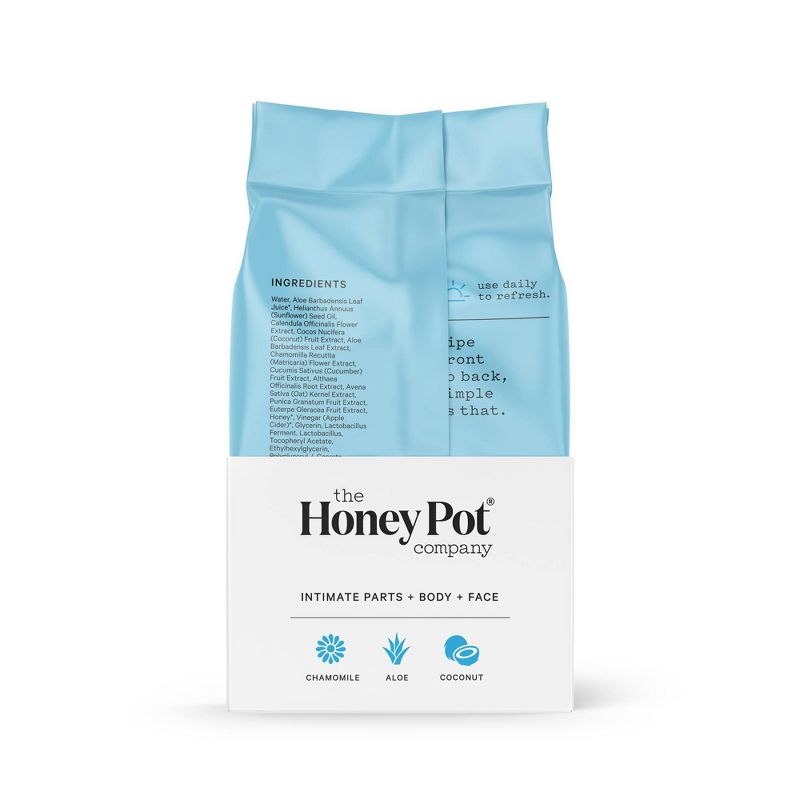 The Honey Pot Company, Sensitive Daily Feminine Cleansing Wipes, Intimate Parts, Body or Face, 3 of 12
